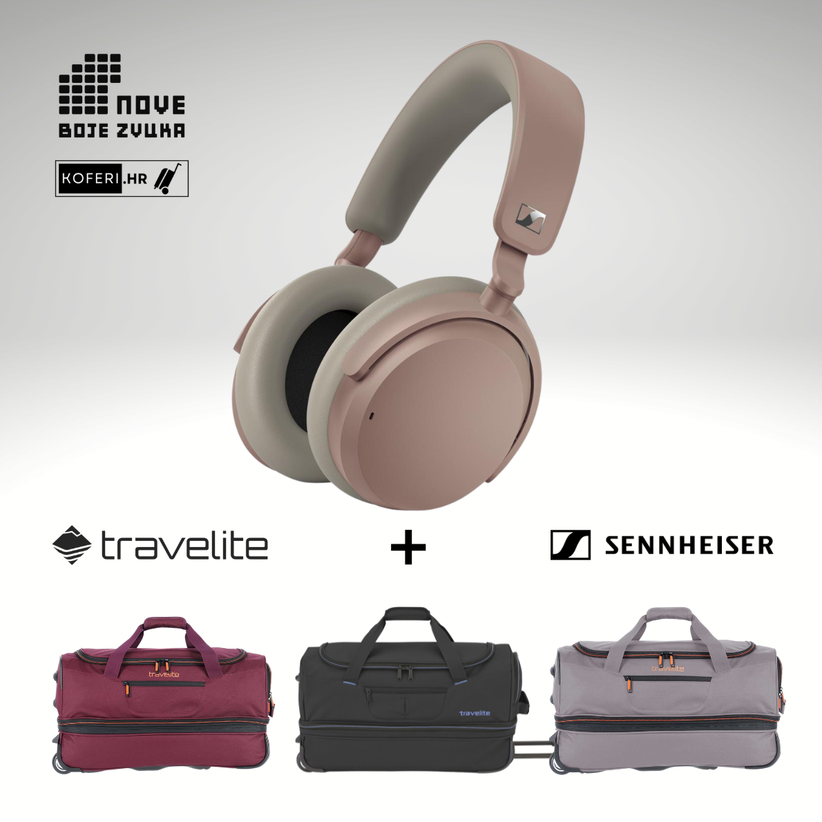 SENNHEISER ACCENTUM + Basics putna torba sa kotačima Bundle - Nove Boje Zvuka