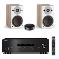 Yamaha A-S201 Crna + par DALI OBERON 1 Light Oak + WiiM Mini