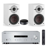 Yamaha A-S201 Srebrna + par DALI OBERON 1 White + WiiM Mini